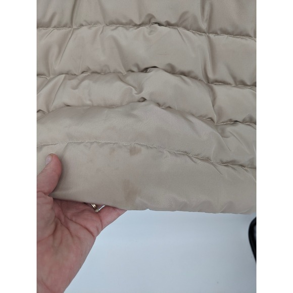 Seventy Sergio Tegon Wool Coat Womens 46 Beige Alpaca Mohair‎ Down Filled Jacket - Picture 4 of 12